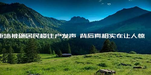 承重墙被砸居民楼住户发声 背后真相实在让人惊愕